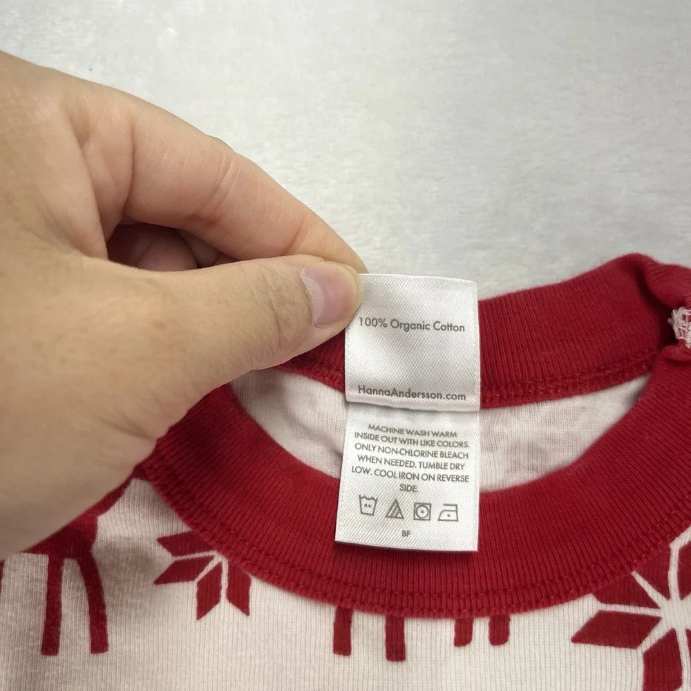 Hanna Andersson Organic Cotton Pajamas Unisex Kids 8 Christmas Holiday Fair Isle
